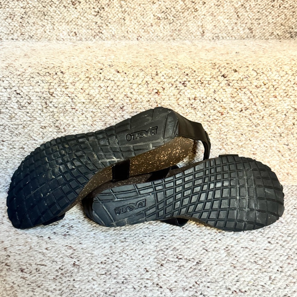 Teva Cabrillo Crossover Leather Wedge Sandals - Picture 5 of 8